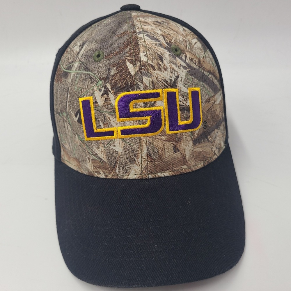 LSU Tigers Hat Adjustable Captivating Headgear Black Camo NCAA University Men